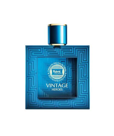 Hybrid & Company Vintage Heroes Parfum for Men Mint Geranium Vanilla Cologne Long Lasting Concentrated Luxury fragrance 3.4 Fl Oz/100 Ml Vintage Heroes 3.4 Fl Oz (Pack of 1)