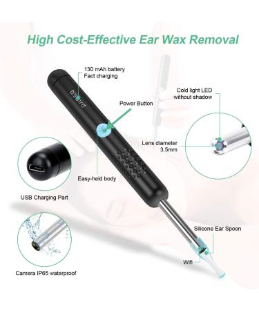 1080P FHD Wireless Earwax Removal Tool with Camera | Ear Otoscope Cleaner for Android, iPhone & iPad - Buy Online on GoSupps.com