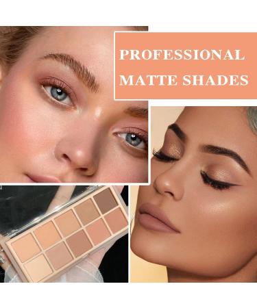 10 Colors Eyeshadow Palette Matte Nude Eye Makeup Palette Ultra-Blendable Long Lasting High Pigmented Waterproof Nudes Neutral Smooth Eye Shadow Palette for Women Natural Charming Looking #05 5# - Buy Online on GoSupps.com