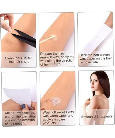 200 feuilles de bandes de cire pour pilation 8 x 3 pouces en fibre coton paisse pour pilation des jambes des aisselles et bras Bandes cire pour le visage - Buy Online on GoSupps.com