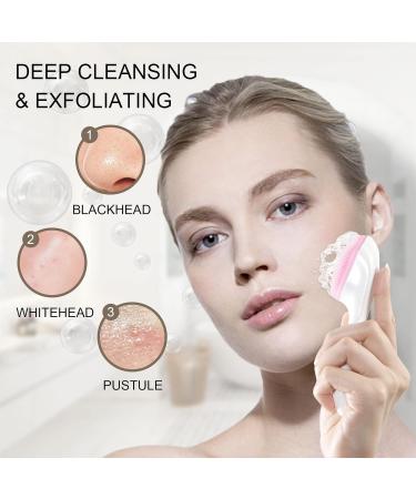 Beomeen 2 Pack Silicone Face Scrubber Exfoliating Brush - Manual Handheld Facial Cleansing Brush for Blackhead Removal & Skincare - Soft Bristles, Waterproof (Blue Pink) - Buy Online on GoSupps.com