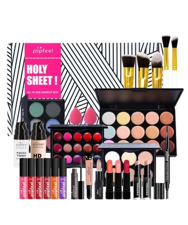 Autoecho All-in-1 Vacation Makeup Gift Set - Waterproof & Durable Beauty Tools | Shimmering Finish & Multi-Purpose Accessories for Stunning Looks - Buy Online on GoSupps.com