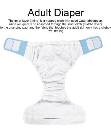Buy Reusable Adult Diapers | Waterproof & Adjustable Incontinence Quilts Pants - Blue - Buy Online on GoSupps.com