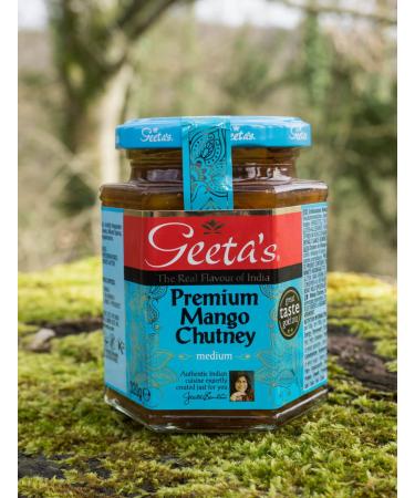 Geeta's Premium Mango Chutney - Authentic Indian Vegan & Vegetarian Chutney | 320g | Natural Ingredients & Aromatic Flavors - Buy Online on GoSupps.com