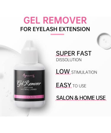Eyelash Gel Remover 15ml for Semi Permanent Individual Lash Extensions Pink Color Beauty7 - Buy Online on GoSupps.com
