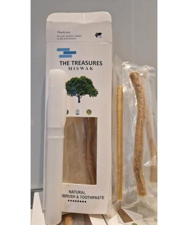 Organic Miswak Stick 7 Pcs with Holder - Natural Teeth Cleaning Sticks for Whitening and Disinfectant - Buy Online on GoSupps.com