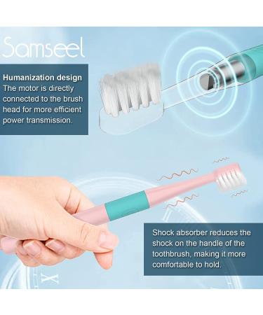 Samseel Sonic Electric Toothbrush - 2-Pack (White and Pink) | Lasts 90 Days | Portable Mini Design | Waterproof | Daily Oral Care for Business Travel and Holidays - Buy Online on GoSupps.com