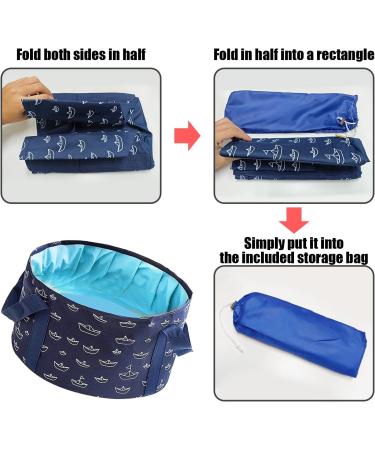 1 Navy Blue Foot Bath 1 Pack Foot Mask Foot Bath Foot Bath Foldable Foot Bath Foot Bucket - Buy Online on GoSupps.com