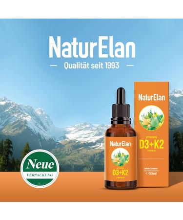 Buy High Dose Vitamin D3 K2 Drops - 50ml 1000 IU/Drop Vegan No Additives - Made in Germany - Buy Online on GoSupps.com