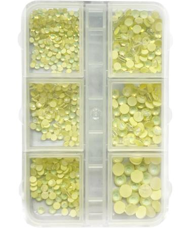 1Box Mixed Nails Art Decorations 3D Beads Nail Easy Installation And Removal Add Charm To Your Nail Nail Supplies Yellow - Buy Online on GoSupps.com