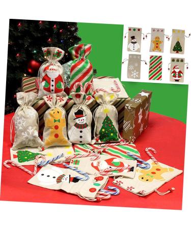 Abaodam Dining Table Decor 10pcs Christmas Decor Drawstring Christmas Jewelry Bags Bags Decorate Beam Port Storage Bag 23.00X13.00X0.20CM As Shown - Buy Online on GoSupps.com