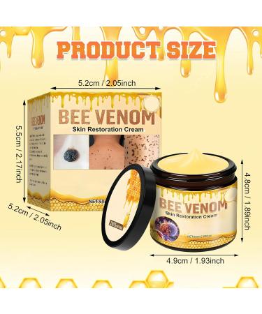 2PCS Bee Venom Skin Restoration Cream Bee Venom Treatment Cream Skin Treatment for Firming Wrinkle Reduction & Moisturizing Suitable for All Skin Types - Buy Online on GoSupps.com