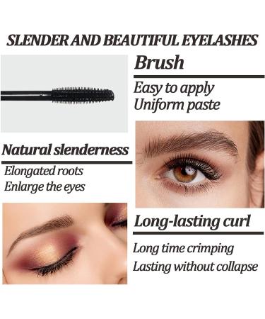 5D Primer Waterproof Mascara - Black, Long Lasting & Thick Formula - Smudge-Proof Fiber Mascara for Natural Length & Durable Curl - Perfect for Halloween & Christmas Stage - My Amazing Lashes - Buy Online on GoSupps.com