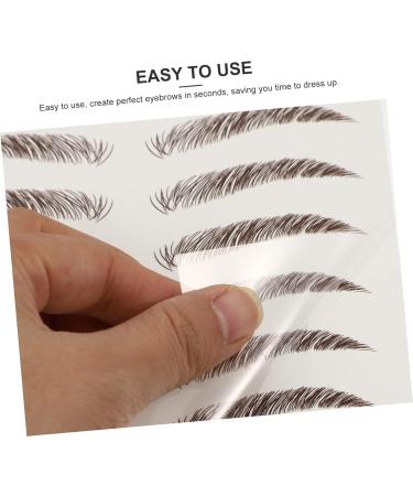 Mipcase 9 sheets Artificial Tattoos Hairlike Eyebrow Sticker Imitation Stickers Transfers False Eyebrows - Buy Online on GoSupps.com