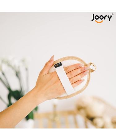 JOORY Natural Exfoliating Loofah Sponge - 3 Pack Egyptian Body Scrubber | Biodegradable Shower Luffa Pad - Buy Online on GoSupps.com