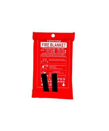 Tonyko Fiberglass Fire Blanket for Emergency Surival, Flame Retardant Protection and Heat Insulation with Various Sizes S (39.339.3 inches)