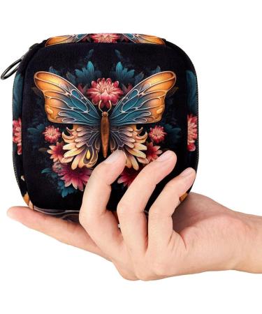 Portable Storage Bags for Women & Teens - Floral & Butterfly Motif for Menstrual Cups & Breastfeeding Pillows | Colorful Holders - Buy Online on GoSupps.com
