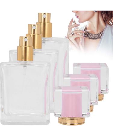Verdant Touch Perfume Refillable Bottle Glass Perfume Bottle 50ml Refillable Spray Atomizer Container Transparent Pink Liquid Empty - Buy Online on GoSupps.com