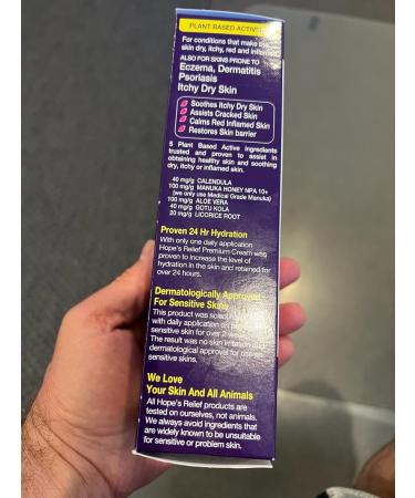 Hope's Relief Premium Itchy Dry Skin Cream 125g | Soothing Relief for Dry Skin Shop Internationally - Buy Online on GoSupps.com