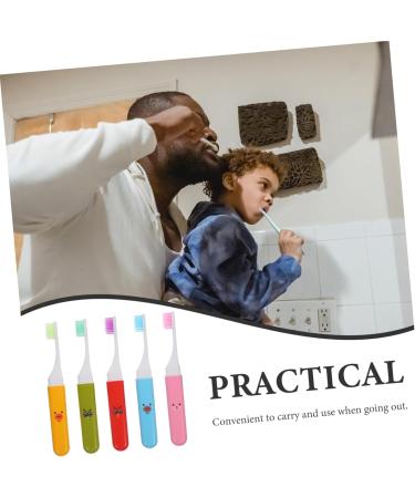 Ultechnovo 5-St Foldable Toothbrush - Portable Travel & Camping Toothbrush for Daily Use | Easy Clean Mouth Accessory - Buy Online on GoSupps.com