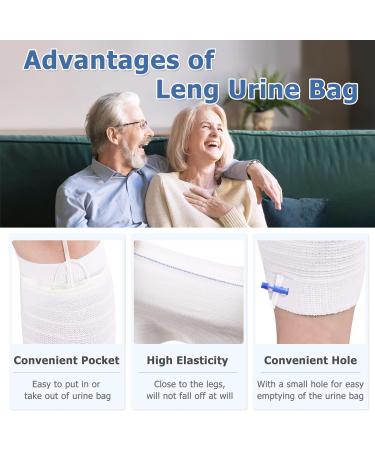 CARER SPARK Catheter Leg Bag Set - Washable & Reusable, Comfortable Holder - 2pcs M - Buy Online on GoSupps.com