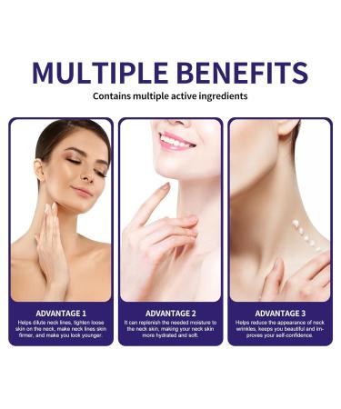 Neck Firming & Tightening Cream with Collagen Hyaluronic Acid & Vitamin E - Smooth Youthful Skin | 1 Oz - Buy Online on GoSupps.com