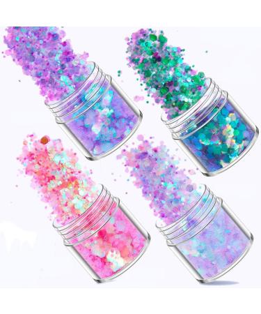 Yueming 12Pcs Glitter - Face & Body Glitter Nail Sequin Sparkle for Masquerade Makeup - Buy Online on GoSupps.com