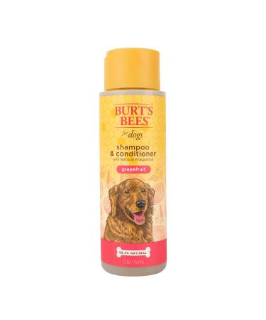 Burt's Bees for Dogs Shampoo & Conditioner with Natural Grapefruit Fragrance 2-in-1 Dog Shampoo & Conditioner - Cruelty Free, Sulfate & Paraben Free, pH Balanced for Dogs - Made in USA, 12 Oz