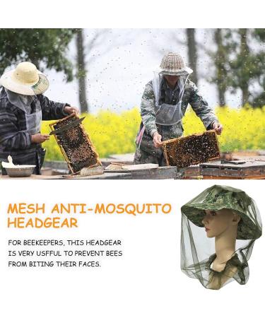 6PCS Midge Head Net Mesh Mosquito Face Net Cover - Outdoor Hiking Camping Fishing - Black & Green - Fly Insect Bug Prevention - Buy Online on GoSupps.com