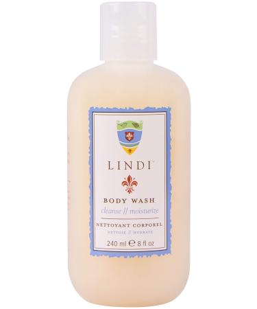 Lindi Skin Body Wash for Dry Itchy & Sensitive Skin - Gentle Non-Foaming Formula That Hydrates and Refreshes Your Body and Scalp - Relieves Painful Effects of Radiation Burn & Chemo Rash (8 fl oz)
