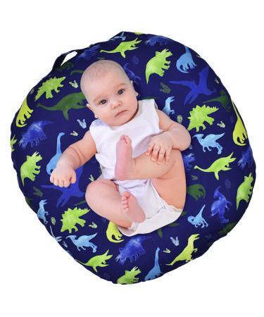 Dinosaur Lounger Cover, Lounger Cover Blue, Lounger Cover Boy, Breathable & Reusable Lounger Removable Slipcover for Newborn, Snugly Fit Baby Infant Lounger