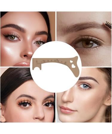 Eyebrow Stencils | Eye Liner Guide for Eye Brows Quick Eye Makeup Tool Eyebrow Shaping Aid Brow Measuring Tool for Perfect Eye Liner & Lip Lines Khaki - Buy Online on GoSupps.com