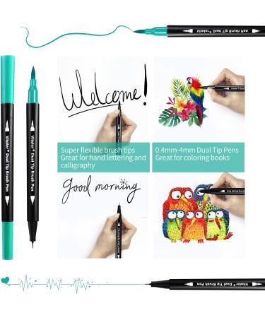 Vitoler Dual Tip Brush Markers - 34 Colors for Coloring, Drawing, and Art Projects - Buy Online on GoSupps.com