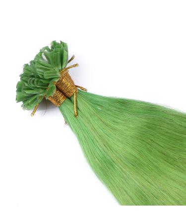 High-Quality Keratin Bonding Hair Extensions - Green - 60cm - 200 Strands - 100% Real Hair U-Tip by Novon - Buy Online on GoSupps.com