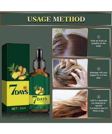 Shantou Yingji 2 Pcs Ginger Hair Growth Oil Ginger Hair Growth Essential Oil Ginger Hair Treatment Oil Hair Growth Solution Hair Strengthening Hair Care 2 Pcs x 30ml Hair3 - Buy Online on GoSupps.com