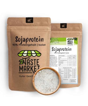 200 g soy protein isolate | Soy protein powder | 90% protein content | Vegan | Protein powder | Taste Market