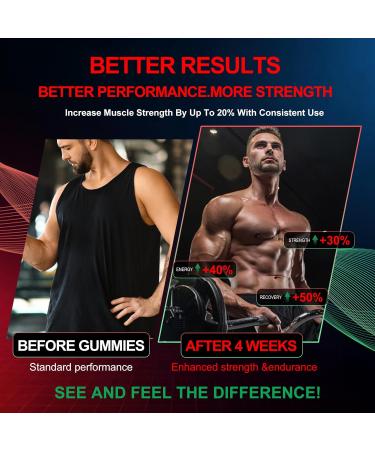 Health4All Creatine Monohydrate Gummies 5G for Men & Women Preworkout Supplement for Energy & Muscle Growth Support with Electrolyte BCAA L-Carnitine & Taurine- Strawberry 120 Gummy - Buy Online on GoSupps.com