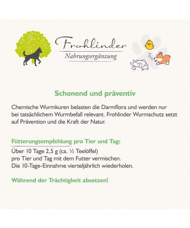 Worm Protection for Dogs | Frohlinder Dietary Supplement | Strengthen Intestinal Health | 25g - Shop Now! - Buy Online on GoSupps.com