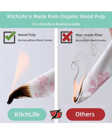 KitchLife Reusable Bamboo Paper Towels - 4 Months Supply - Blue - Eco-Friendly Sustainable Gift - Buy Online on GoSupps.com