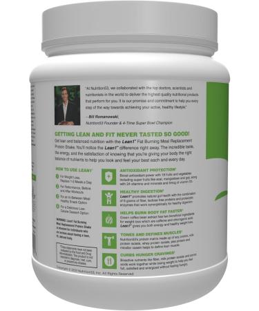 LEAN 1 Vanilla Protein Powder - 10 Servings (1.1lbs) | Meal Replacement Shake - Buy Online on GoSupps.com