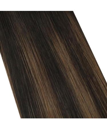 Moresoo Balayage Brown Human Hair Tape in Extensions - Darkest Brown/Chestnut Brown 24 Inch - Buy Online on GoSupps.com