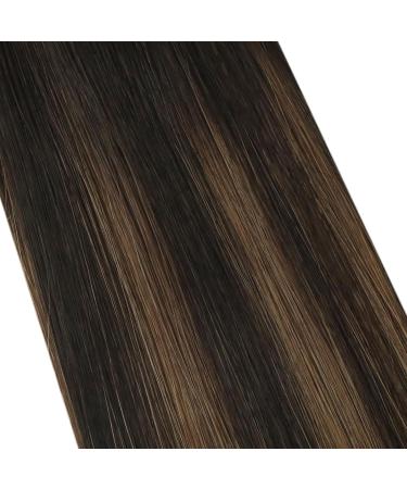 14 Inch Tape in Hair Extensions Real Human Hair Ombre Brown Real Hair Extensions Tape in Darkest Brown with Chestnut Brown Balayage Tape in Extensions Human Hair 20 Pieces/50g #2/6/2 - Buy Online on GoSupps.com