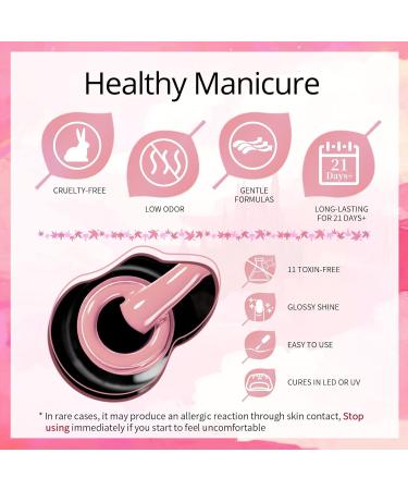 Ur Sugar UV Nail Polish Set - 6 Colors Gel Lacquer for Nude & Gray Nail Designs | Perfect for Weddings & Valentine's Day - Buy Online on GoSupps.com