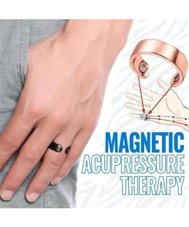 Blood Sugar Controller - Adjustable Magnetic Therapy Ring - Copper Magnet Ring - Strong Rose Gold Energy & Wellness - Buy Online on GoSupps.com