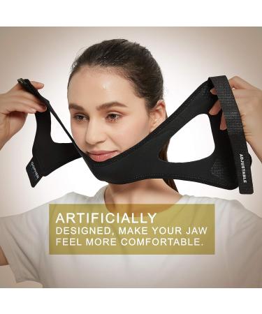 Adjustable Anti Snoring Chin Strap for CPAP Users - Breathable Snore Solution Sleep Aid - Effective Anti Snoring Devices for Men and Women (Black) - Buy Online on GoSupps.com