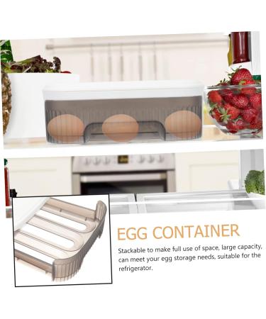 MAGICLULU Egg Storage Container Box Lid Style Holder Drawer Egg Eggs Organizer Type Storage For Refrigerator Tray Large Plastic - Buy Online on GoSupps.com