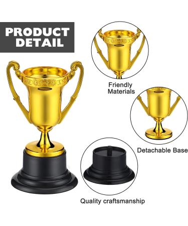 Pack of 40 Golden Award Trophy Cups - Mini Plastic Trophies for Kids Classroom Rewards and Sports Tournaments - Buy Online on GoSupps.com