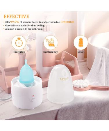 Menstrual Cup Steamer Sterilizer - High-Temperature Cleaner with One-Button Control - Buy Online on GoSupps.com