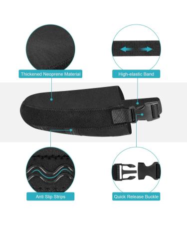 Adjustable Cast Sock Toe Cover for Ankle & Foot Casts - Anti-Slip Rehabilitation Foot Cover for Men & Women (Black - Buy Online on GoSupps.com