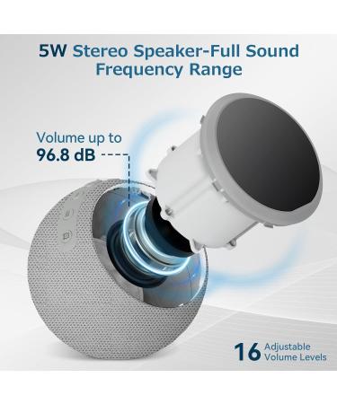 Rohent Sound Machine Alarm Clock for Sleep Digital Alarm Clocks for Bedrooms, 25 Soothing Sounds - Gray - Buy Online on GoSupps.com